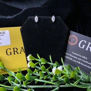 Marquise Moissanite Stud Earrings Simple And Classy